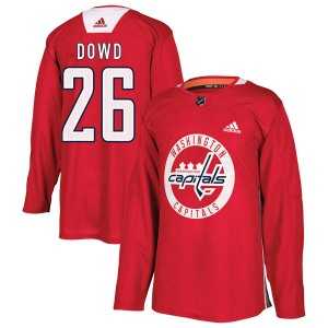 Men%27s Washington Capitals #26 Nic Dowd Adidas Authentic Practice Jersey - Red Dzhi->washington capitals->NHL Jersey